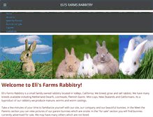 Tablet Screenshot of elisrabbits.com